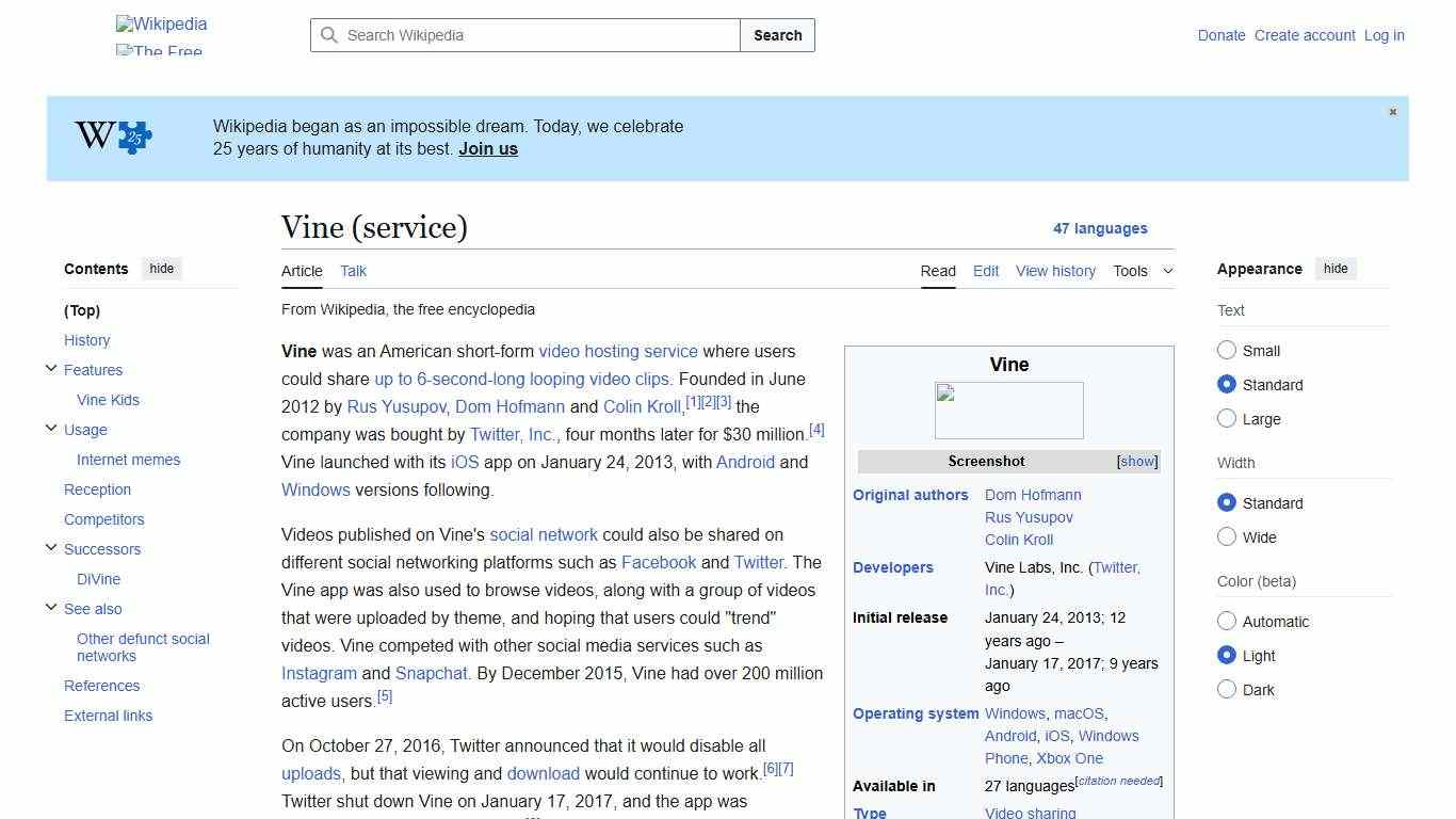 Vine (service) - Wikipedia